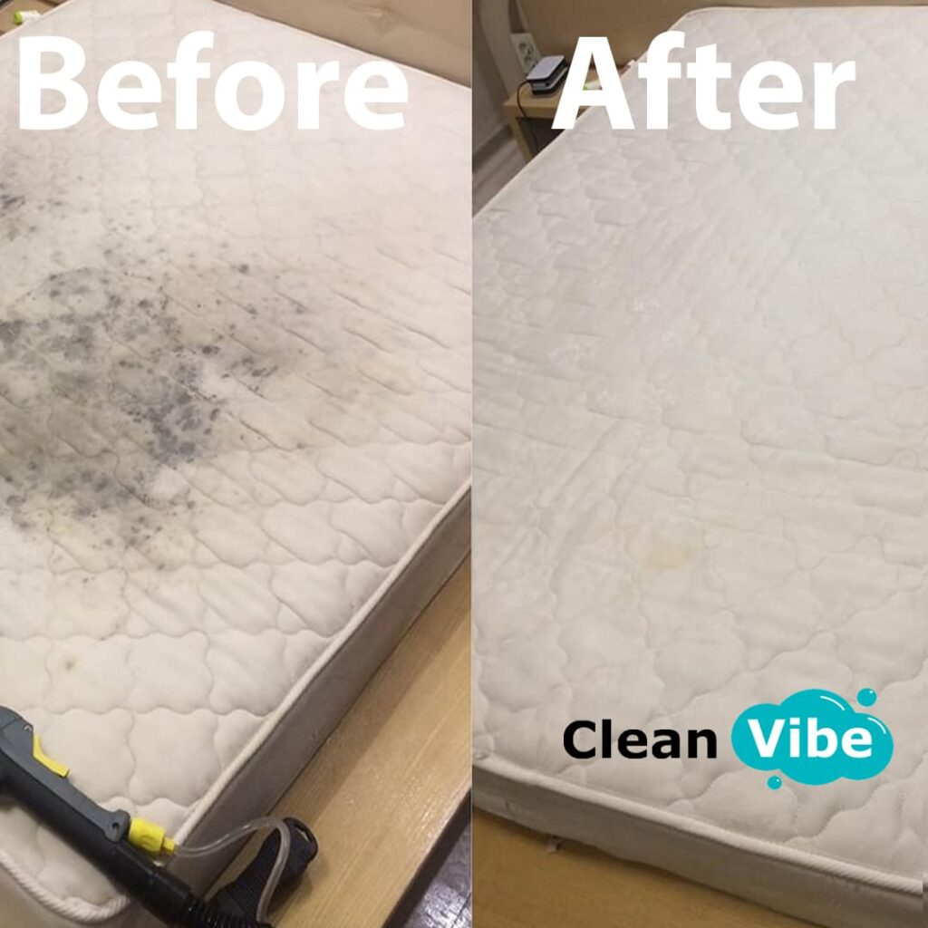 Professional cleaning of Mattress with odor removal treatment