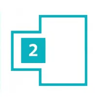 Visual of 2-room carpet cleaning coverage – up to 24x24 ft