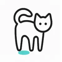 Odor removal service icon with pet